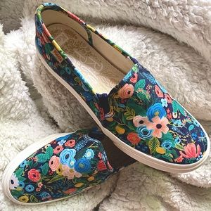 Floral slip on Keds x Rifle Paper Co.